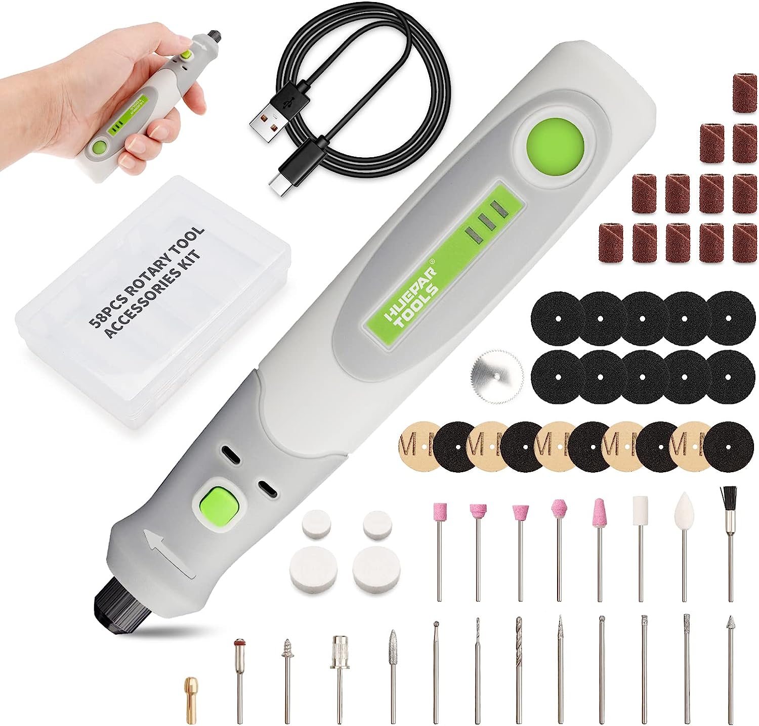 Power Tools Kit Set - Electric Drill Die Grinder Engraver Polisher