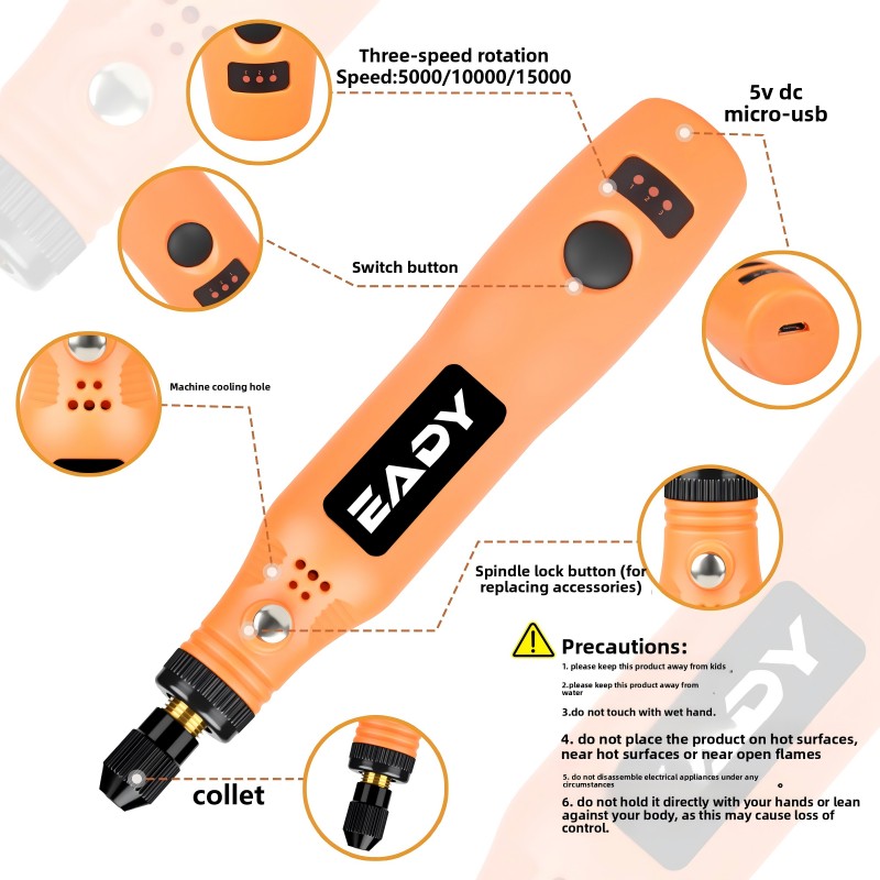 USB Cordless Rotary Tool Kit – - đánh giá và giá Power Tools Kit Set