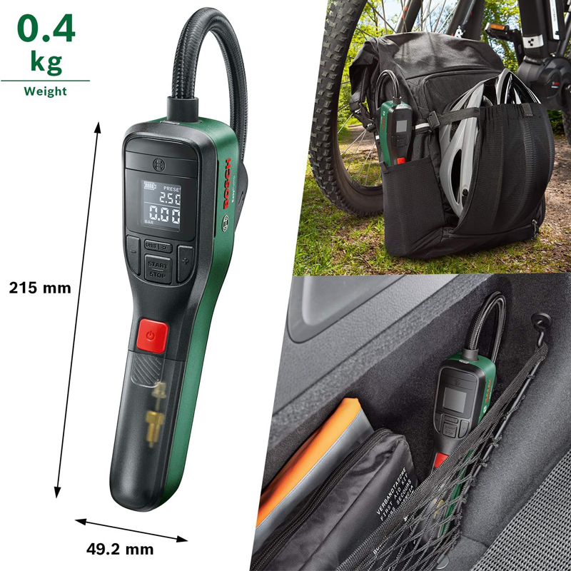 BOSCH Easy Pump Cordless Compr - đánh giá và giá Air Compressor Mini