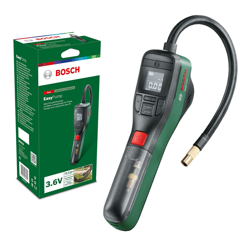 BOSCH Easy Pump Cordless Compr - đánh giá và giá Air Compressor Mini
